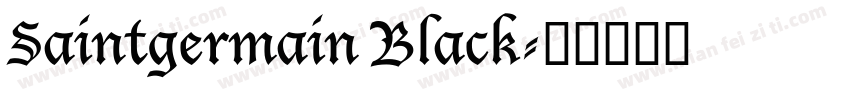 Saintgermain Black字体转换